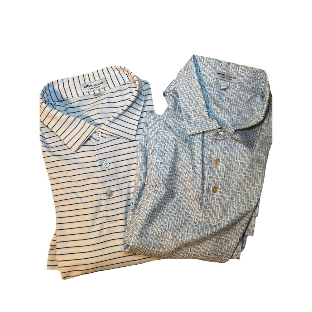 Pair of Peter Millar Summer Comfort Golf Polos size XL